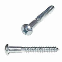 RPWS638 #6 X 3/8" Round Head, Phillips, Wood Screw, Zinc